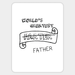 Father's day card - greatest farter Sticker